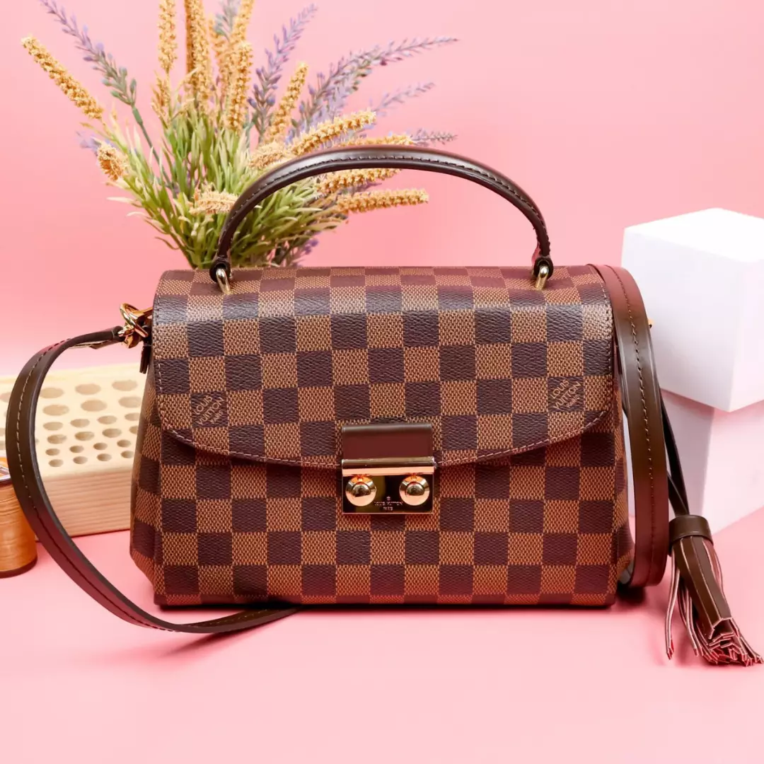 Louis Vuitton LV Croisette Replica Handbags Caro Pattern 22x16x8cm