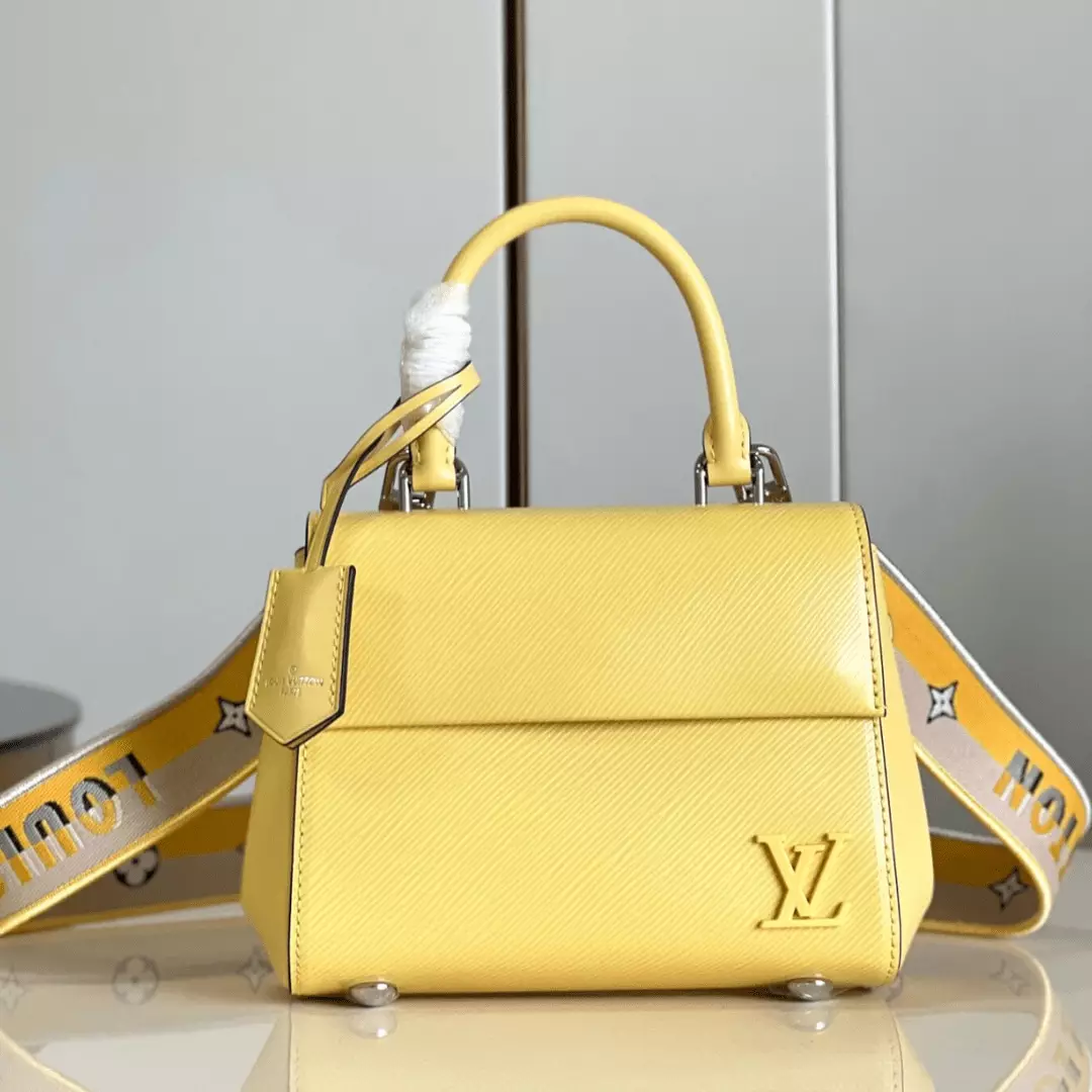 Louis Vuitton Clunny Yellow Raised Pattern 20x16cm