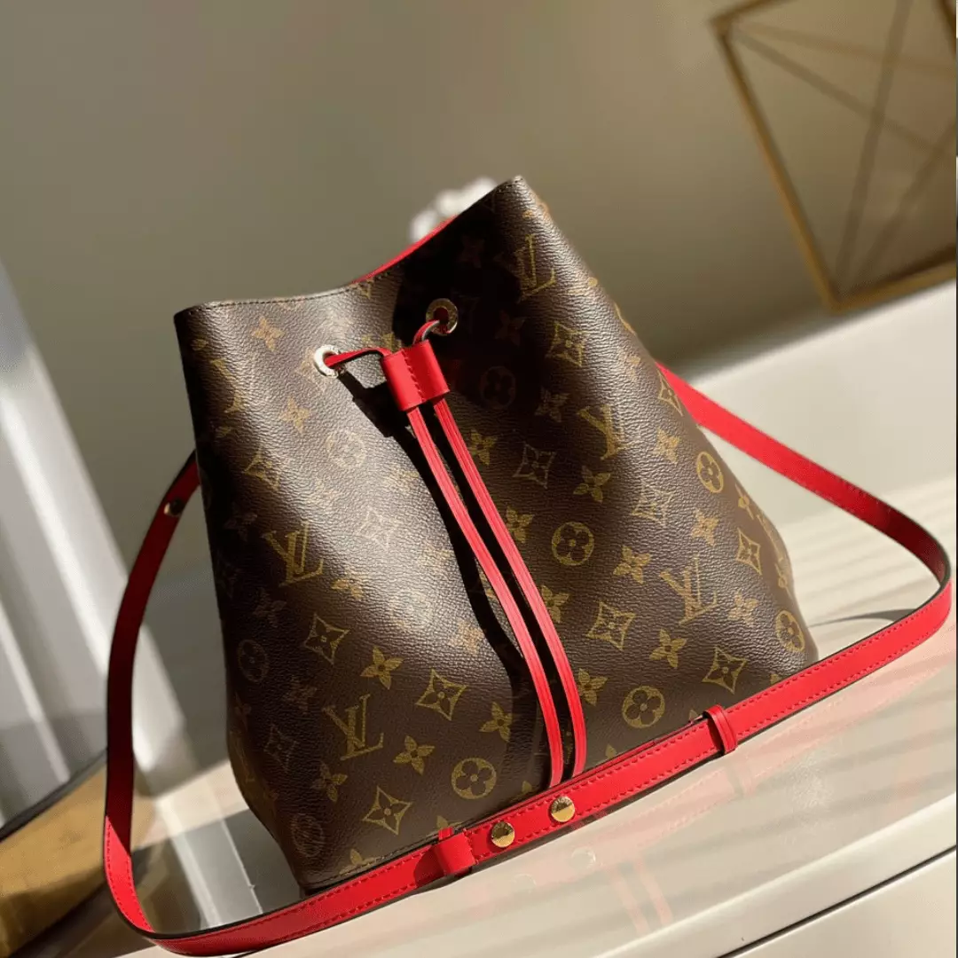 Louis Vuitton LV NeoNoe Handle Red Handbags Monogram 26x22x27cm