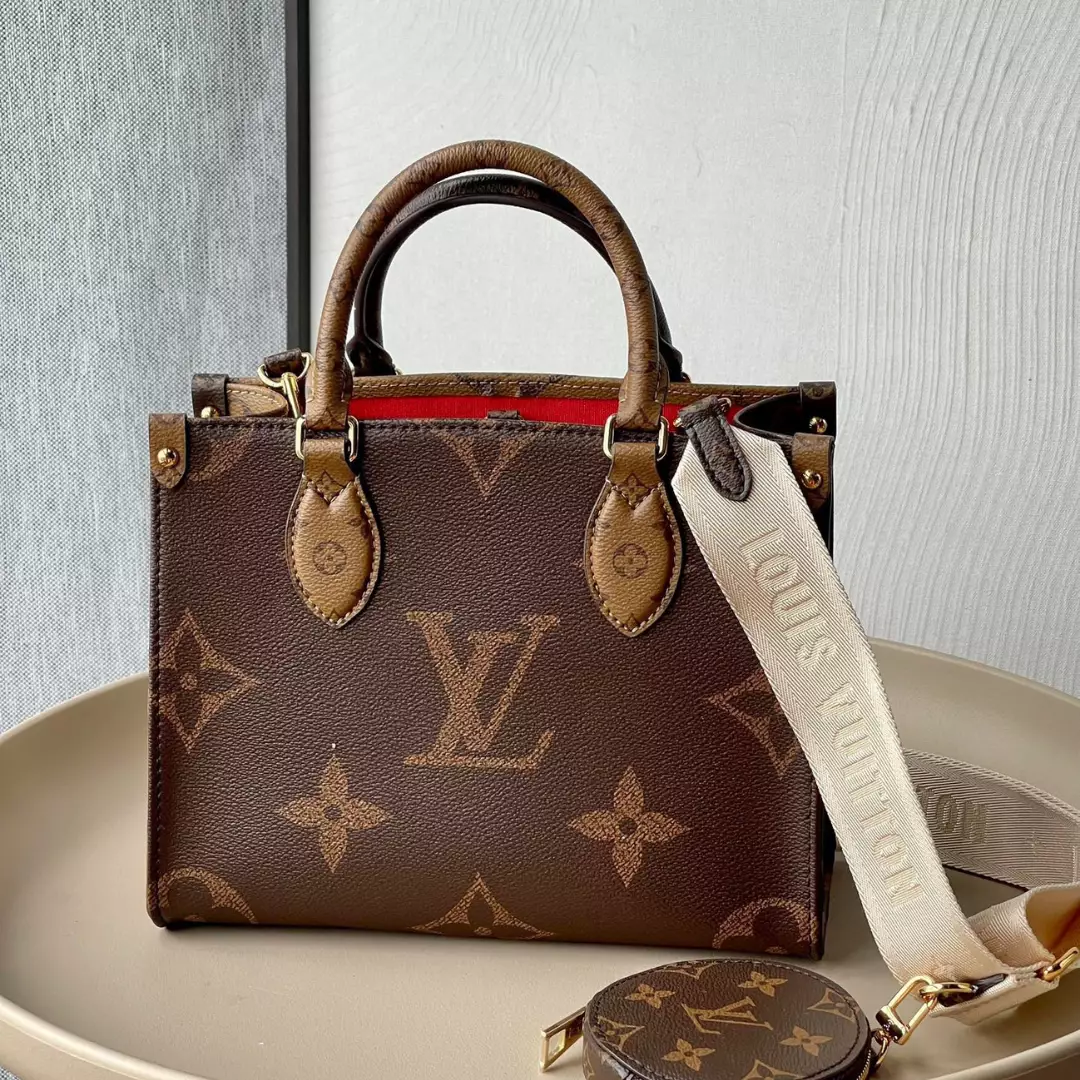 Louis Vuitton LV On The Go Like Auth Handbags LV Pattern 25x19x11.5cm