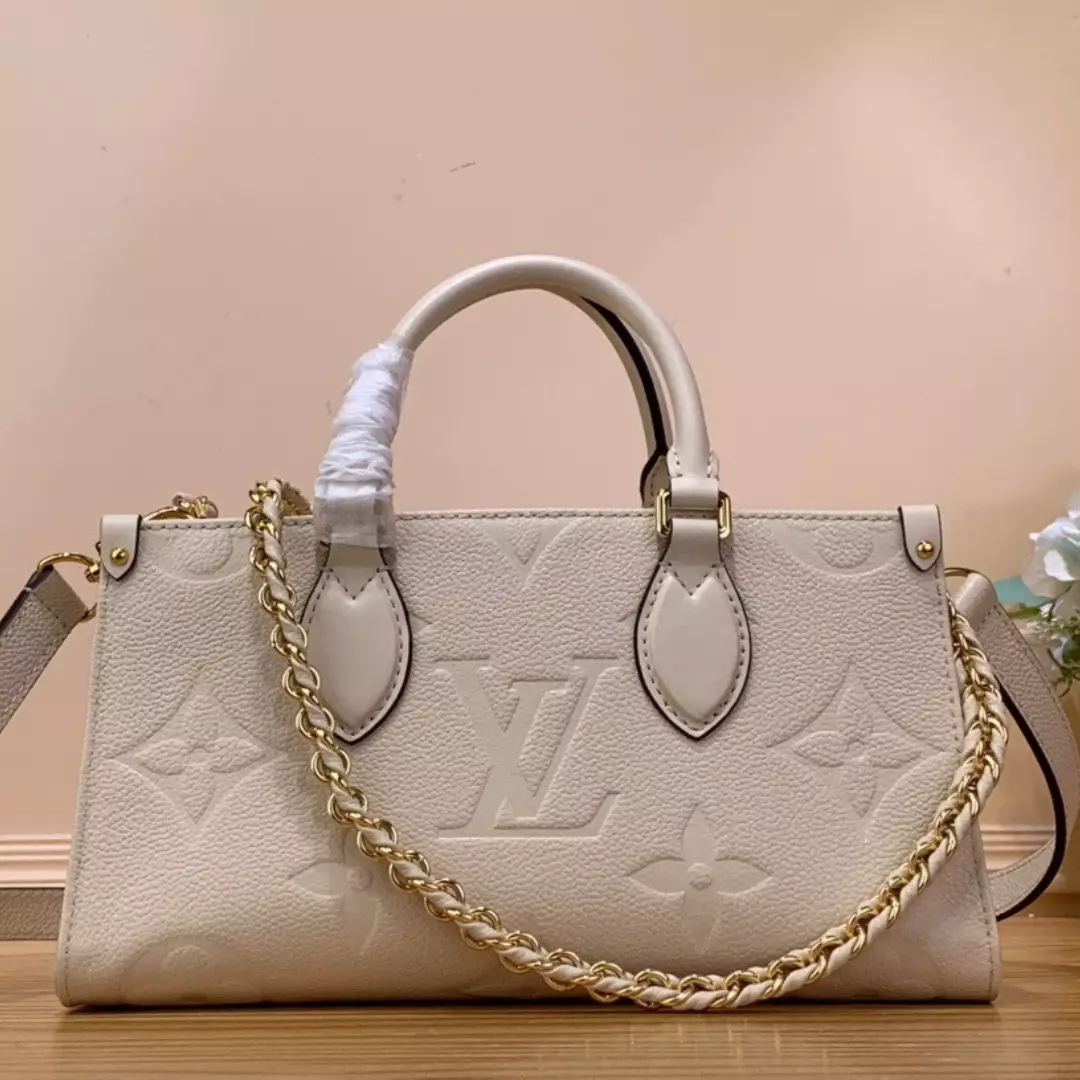 Louis Vuitton LV On The Go Mini Replica 11 White Milk Handbags 25x13x10cm