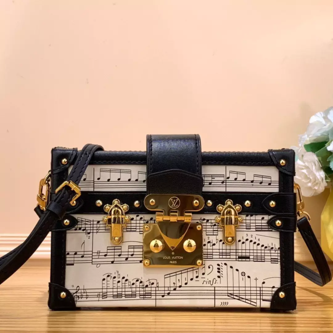 Louis Vuitton LV Petite Musical Pattern Like Auth Handbags 20×12.5x5cm