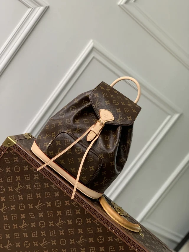 Louis Vuitton Montsouris PM backpack in Monogram coated canvas