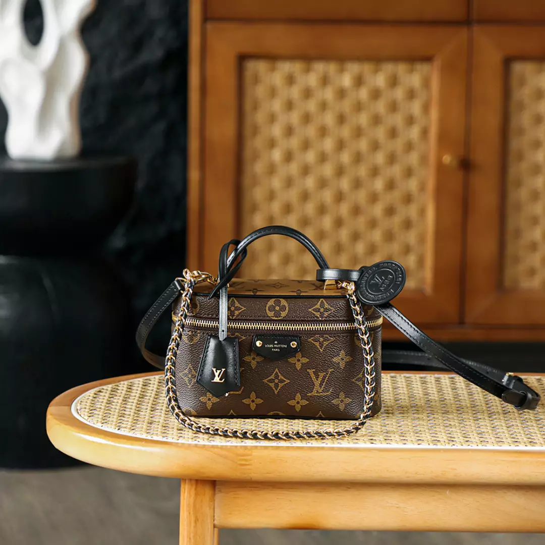 Louis Vuitton Vanity Chain Pouch in monogram coated canvas