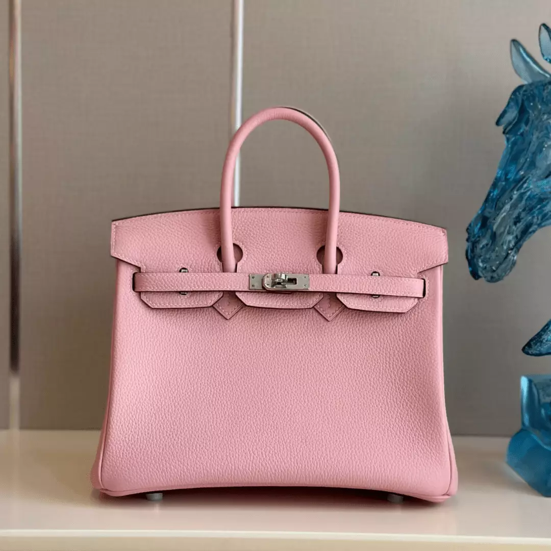 Hermes Birkin 25 Rose Pink Togo Leather Palladium Hardware