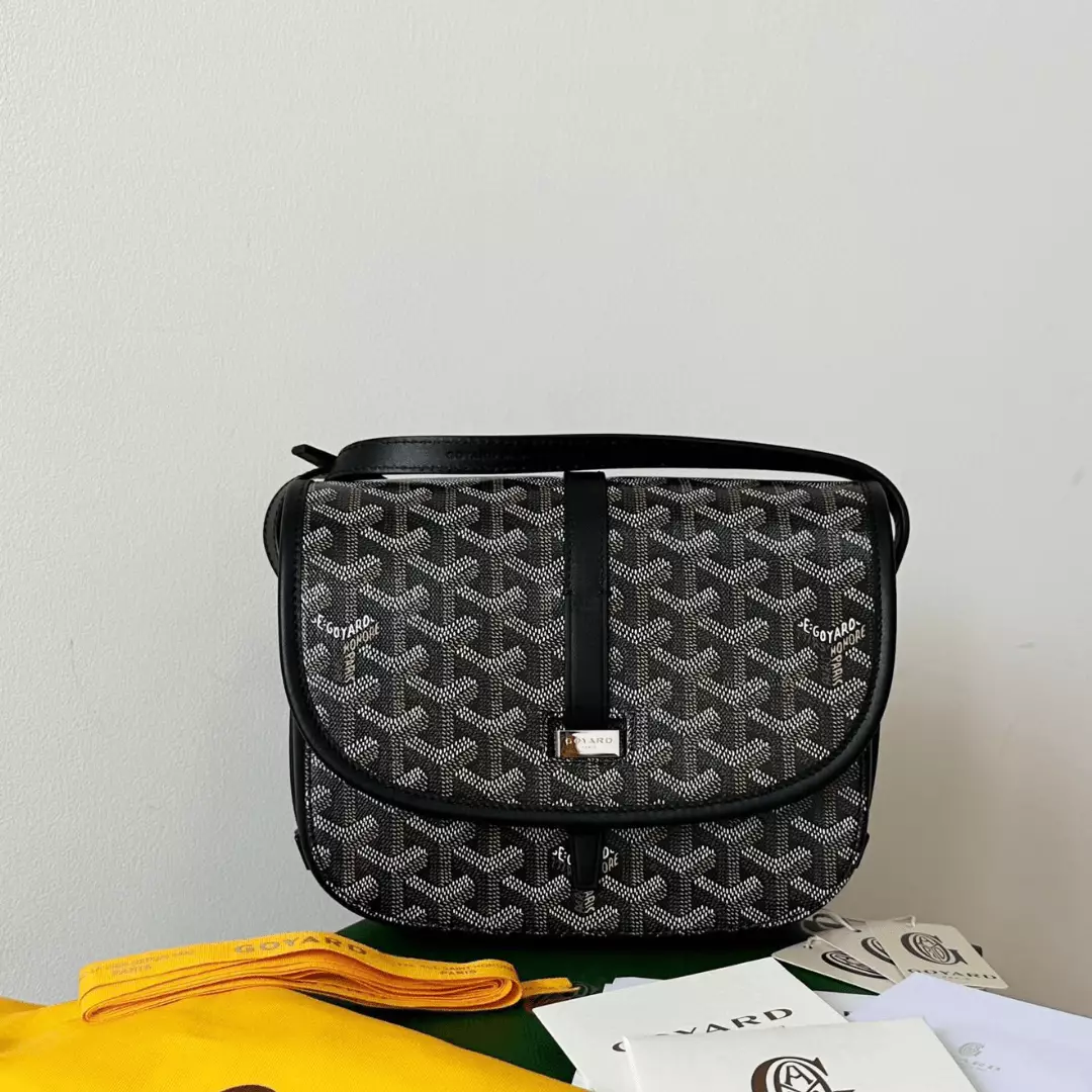 Goyard Black Crossbody Handbag Women’s 22x16x7cm