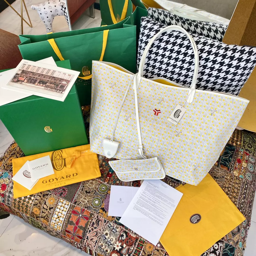 Goyard limited edition Saint Louis Claire-Voie GM Bag /Tote – Yellow