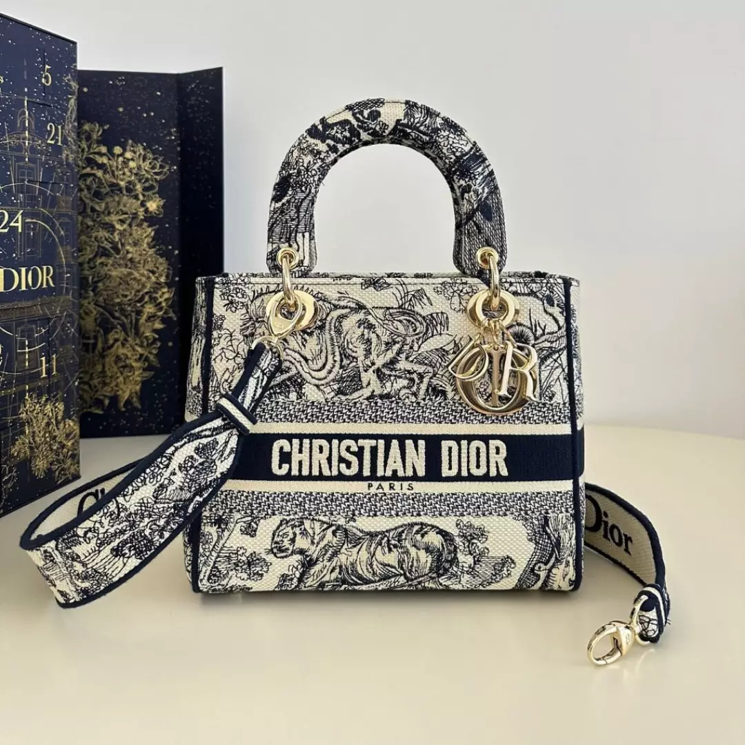 CHRISTIAN DIOR BAG Lady D-lite Bag Blue